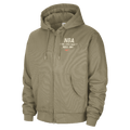 Team 31 Men's Nike NBA Jacket Neutral Olive/Hyper Crimson/Antique Brass/Hyper Crimson