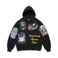 Supreme Stickers Hooded Sweatshirt Black