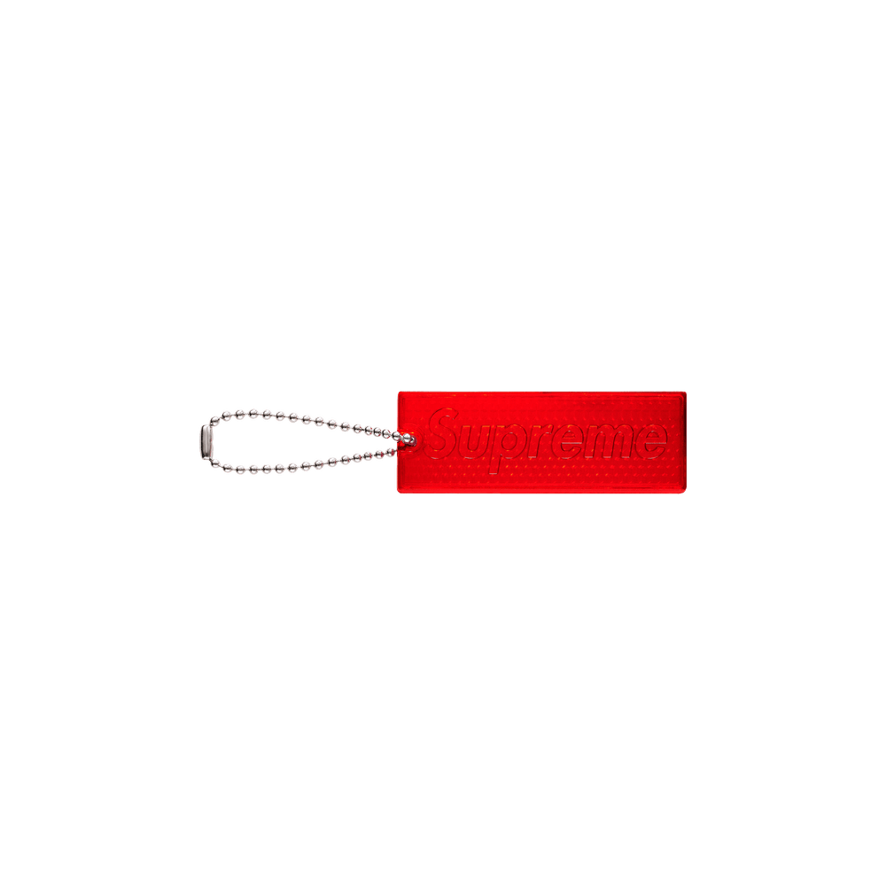 Supreme Reflective Keychain Red
